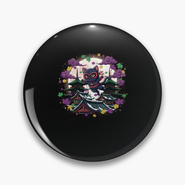 Item preview, Carnival Ninja Cat – Japanese Mardi Gras Night designed and sold by Intomindfood.