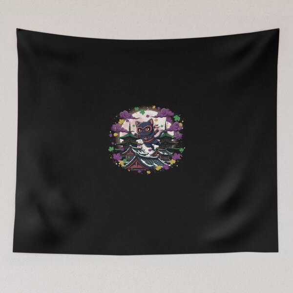 Item preview, Carnival Ninja Cat – Japanese Mardi Gras Night designed and sold by Intomindfood.