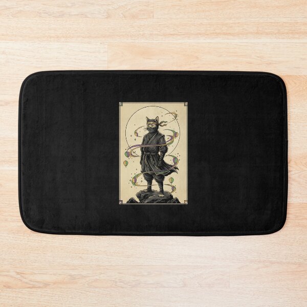 Item preview, Carnival Moon Ninja Cat – Japanese Mardi Gras Ukiyo-e designed and sold by Intomindfood.