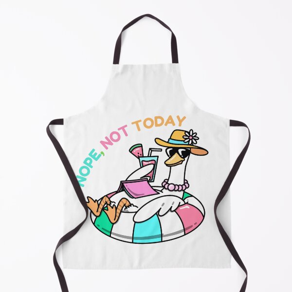 Item preview, Nope Not Today Lazy Goose Summer Float Cute Funny Vacation Design designed and sold by deslydesign.