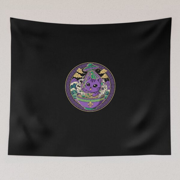 Item preview, Carnival Alien Ramen Cat – Japanese Mardi Gras designed and sold by Intomindfood.