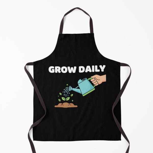 Item preview, Grow Daily Simple Watering Can Motivational Graphic designed and sold by Faithful Inspiration.