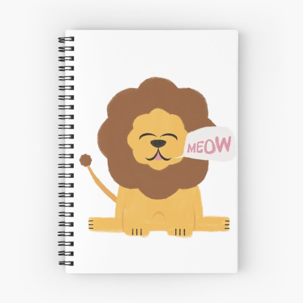 Item preview, Cute Lion Saying Meow designed and sold by DoodleODay.