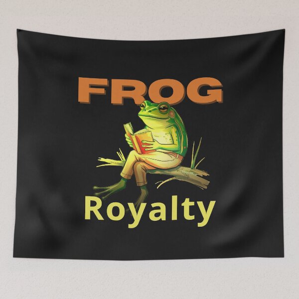 Item preview, Frog Royalty – Funny Reading Frog Book Lover Design designed and sold by Aquarius-club.