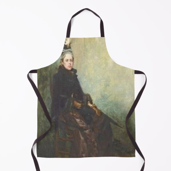 Item preview, Portrait de femme en manteau avec un parapluie designed and sold by SharonTheFirst.