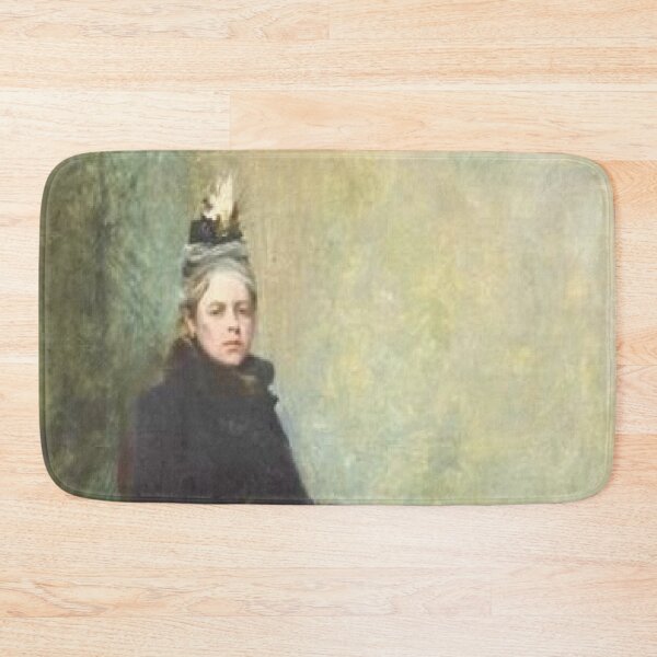 Item preview, Portrait de femme en manteau avec un parapluie designed and sold by SharonTheFirst.