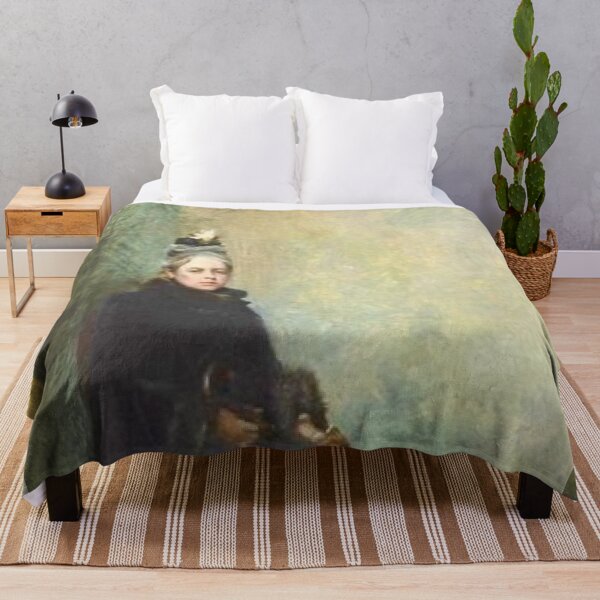 Item preview, Portrait de femme en manteau avec un parapluie designed and sold by SharonTheFirst.