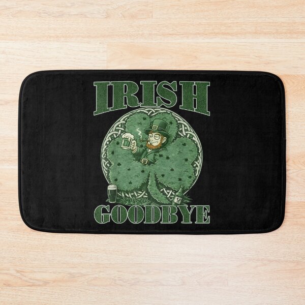 Item preview, Irish Goodbye Funny Leprechaun Drinking Beer designed and sold by HenikaPonko.