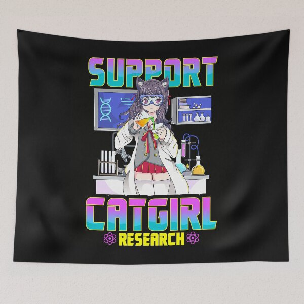 Item preview,  Support Catgirl Research - Anime Catgirl designed and sold by Mahimarasanjana.