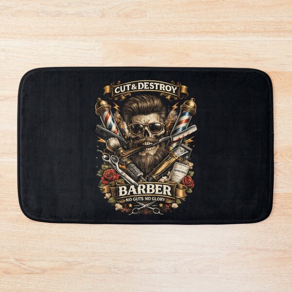 Item preview, Vintage Barber Skull – Cut & Destroy designed and sold by SidTastic .
