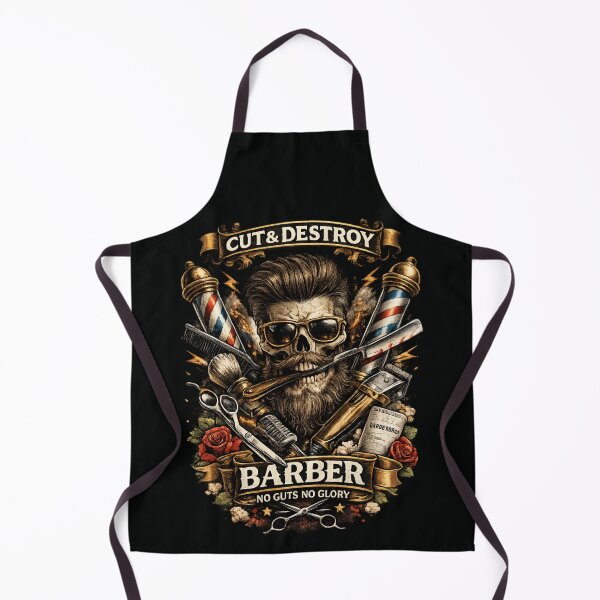Item preview, Vintage Barber Skull – Cut & Destroy designed and sold by SidTastic .
