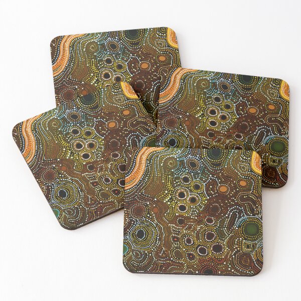 Item preview, Aboriginal Inspired Dot Art - Swamp designed and sold by GrinGalore.