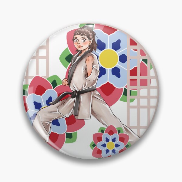 Item preview, Young Taekwondo Champion - Manga Floral Art designed and sold by Kanniax.