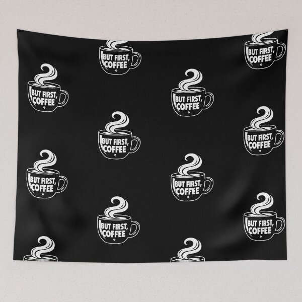 Item preview, But First, Coffee - Caffeine Lover's Morning Graphic designed and sold by Faithful Inspiration.