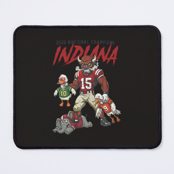 Item preview, Indiana Football 2026 National Champions - Dominant Mascot Victory designed and sold by Ayush8165.