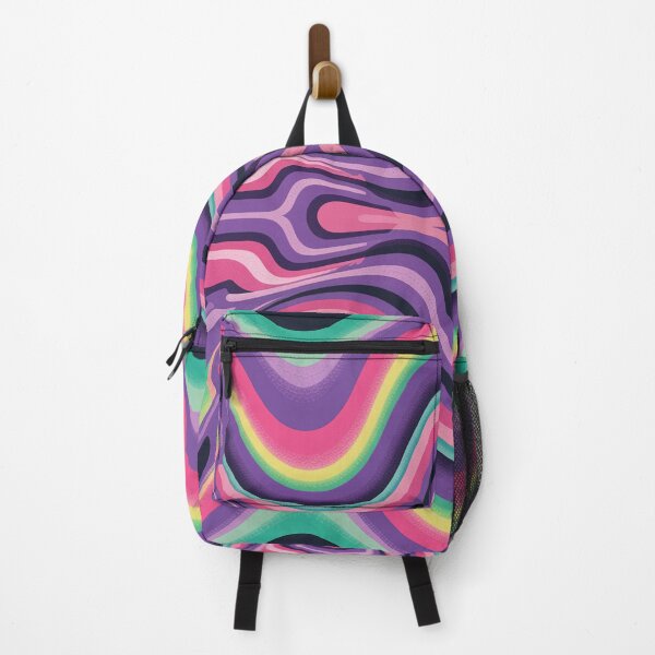 Item preview, Y2K Neon Ripple Pattern – Retro Cyber 2000s Geometric Wave Aesthetic designed and sold by Tamas Das.