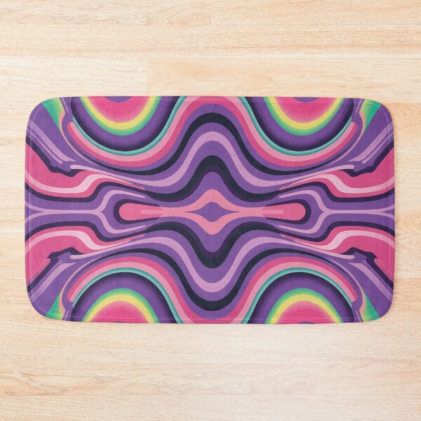 Item preview, Y2K Neon Ripple Pattern – Retro Cyber 2000s Geometric Wave Aesthetic designed and sold by Tamas Das.