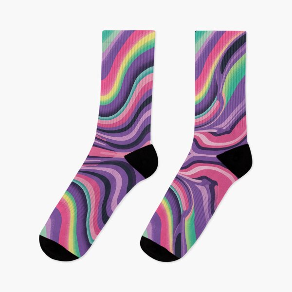 Item preview, Y2K Neon Ripple Pattern – Retro Cyber 2000s Geometric Wave Aesthetic designed and sold by Tamas Das.