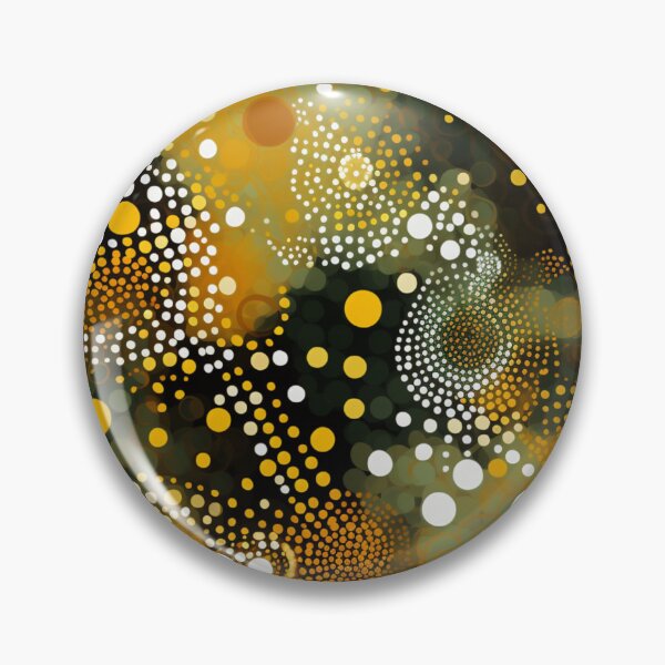 Item preview, Aboriginal Inspired Dot Art - Moss Green Pattern designed and sold by GrinGalore.