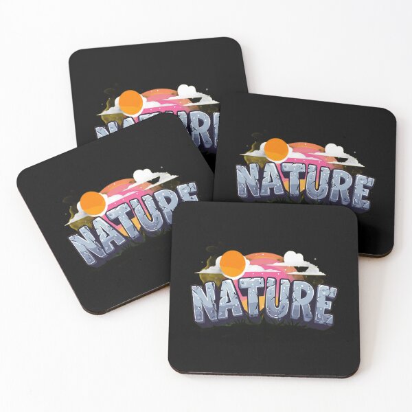 Item preview, Vibrant “NATURE” Stone‑Style Graphic – Outdoor Adventure Art for Posters & Eco‑Themed Merch designed and sold by Bright Nest Studio.