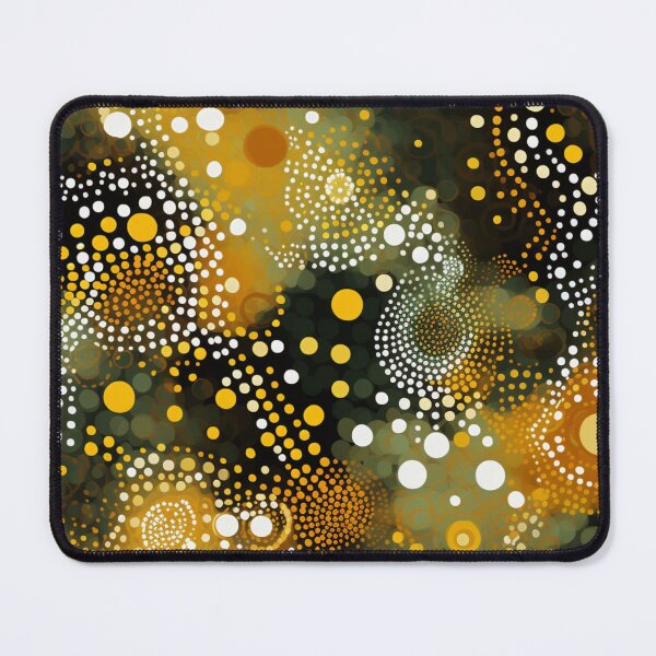 Item preview, Aboriginal Inspired Dot Art - Moss Green Pattern designed and sold by GrinGalore.