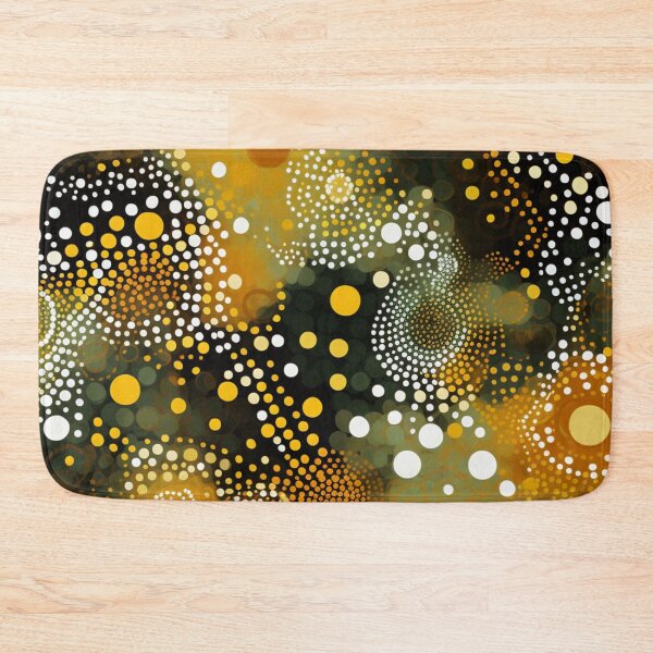 Item preview, Aboriginal Inspired Dot Art - Moss Green Pattern designed and sold by GrinGalore.