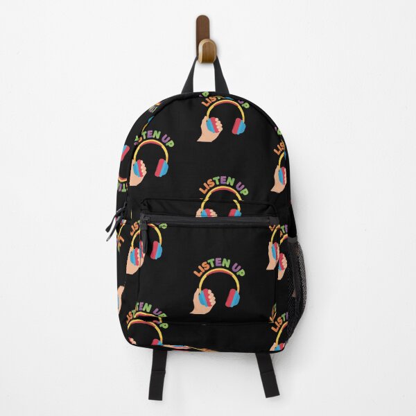 Item preview, Listen Up Vibrant Headphones Music Lover Graphic designed and sold by Faithful Inspiration.