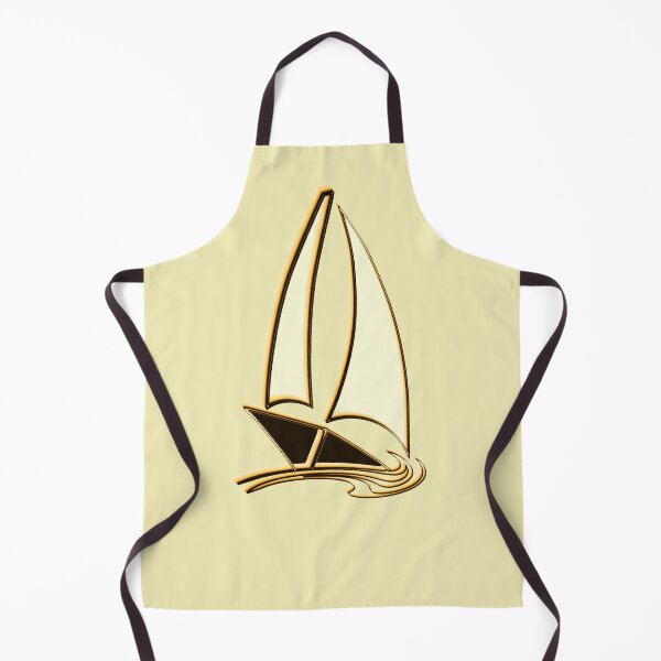 Item preview, Sailboat, boat in the waves, gold, sand-colored designed and sold by Segasprojects.