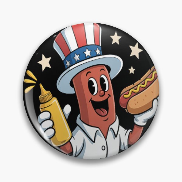 Item preview, 4th July Suns Out Buns Out Hotdog Patriotic designed and sold by gandebro.