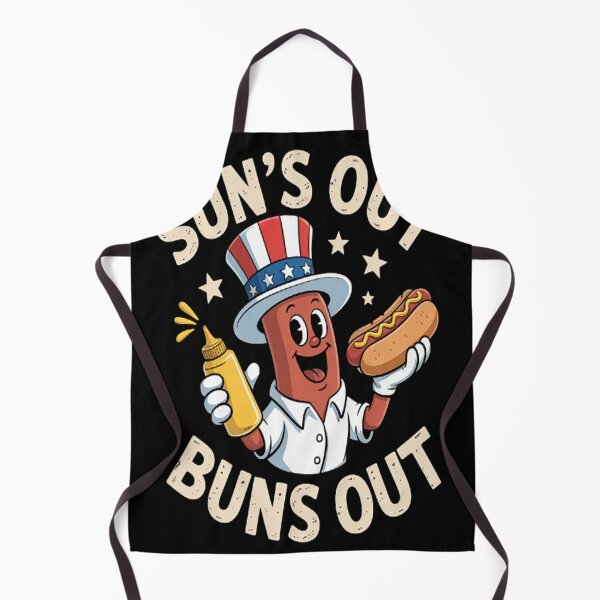 Item preview, 4th July Suns Out Buns Out Hotdog Patriotic designed and sold by gandebro.