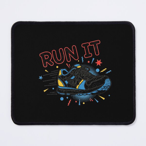 Item preview, Run It Dynamic Running Shoe Fitness Graphic designed and sold by Faithful Inspiration.