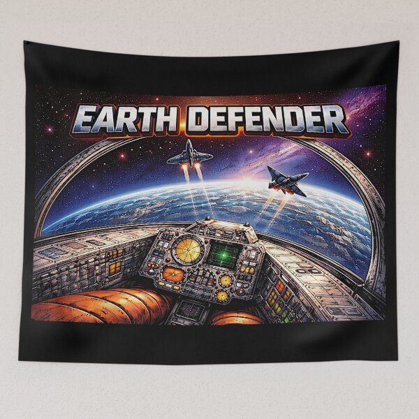 Item preview, Defender of the Earth (UFO landing) designed and sold by NubesDesignCH.