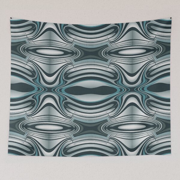 Item preview, Y2K Neon Ripple Pattern – Retro Cyber 2000s Geometric Wave Aesthetic designed and sold by Tamas Das.
