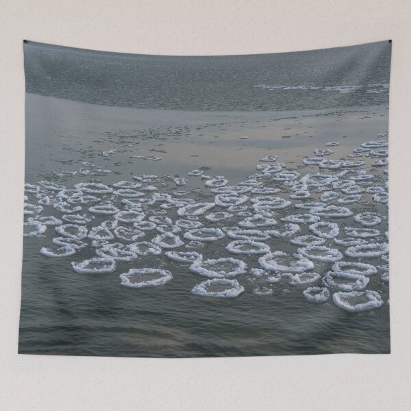 Item preview, Cool Ring-Shaped Ice on Lake Surface designed and sold by Georgia Mizuleva.