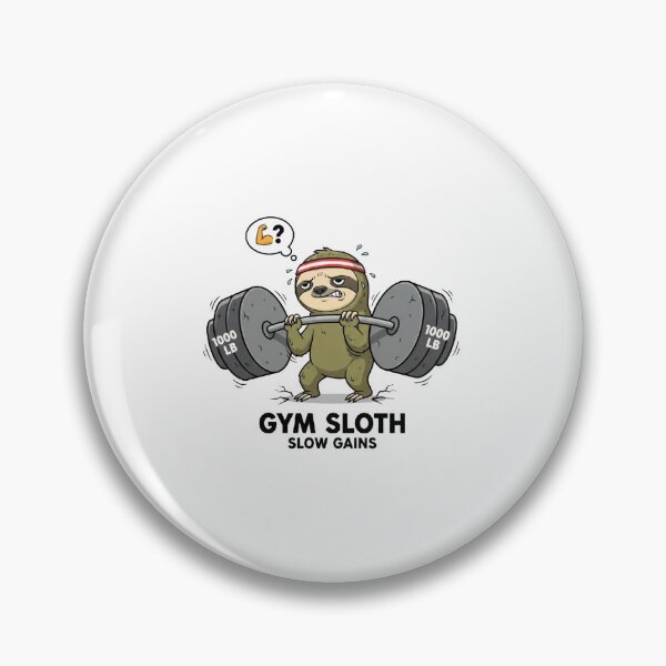 Item preview, Funny Gym Sloth - Slow but Steady Weightlifting designed and sold by VibeLab3.