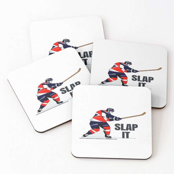 Item preview, Dynamic “SLAP IT” Hockey Graphic – Action Sports Illustration for Posters, Apparel & Merch designed and sold by Bright Nest Studio.