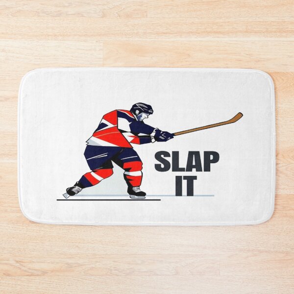 Item preview, Dynamic “SLAP IT” Hockey Graphic – Action Sports Illustration for Posters, Apparel & Merch designed and sold by Bright Nest Studio.