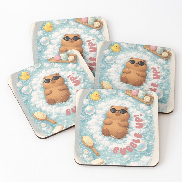 Item preview, Bubble Up! Relaxing Capybara Bath – Cute Spa Day Animal Illustration designed and sold by a'emma.
