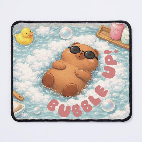 Item preview, Bubble Up! Relaxing Capybara Bath – Cute Spa Day Animal Illustration designed and sold by a'emma.