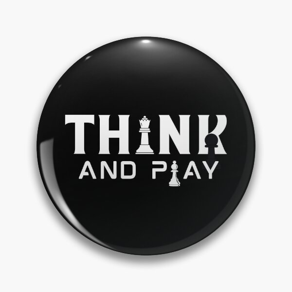 Item preview, Think and Play Chess Strategy Typography designed and sold by LoudVictory.