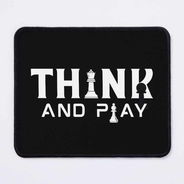Item preview, Think and Play Chess Strategy Typography designed and sold by LoudVictory.