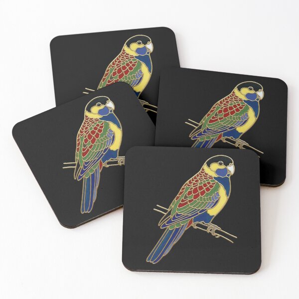 Item preview, Vintage Northern Rosella (Platycercus venustus) - Classic Australian Parrot Art Print designed and sold by FreiherrPK.