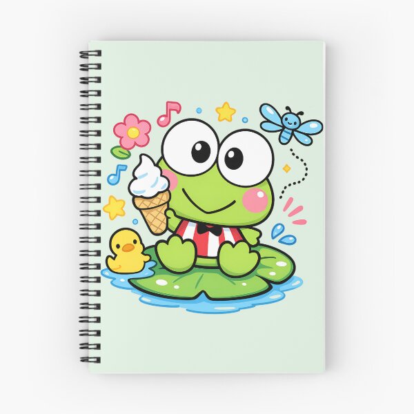 Item preview, Happy Keroppi with ice cream and ducky designed and sold by Mich.shop.