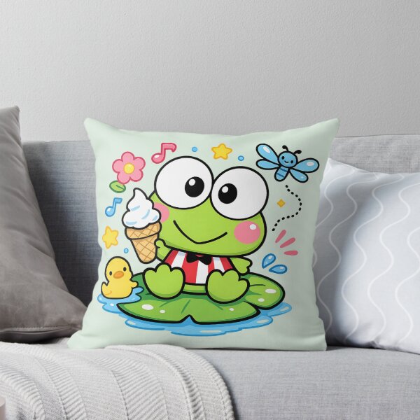 Item preview, Happy Keroppi with ice cream and ducky designed and sold by Mich.shop.