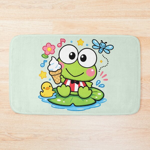 Item preview, Happy Keroppi with ice cream and ducky designed and sold by Mich.shop.