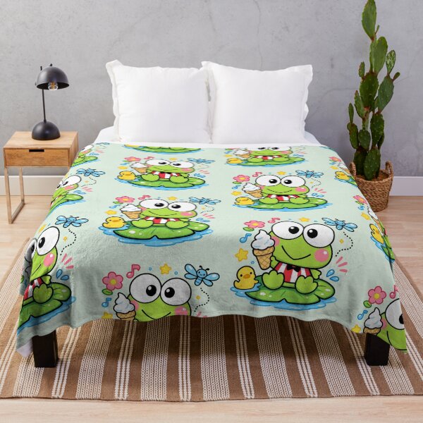 Item preview, Happy Keroppi with ice cream and ducky designed and sold by Mich.shop.