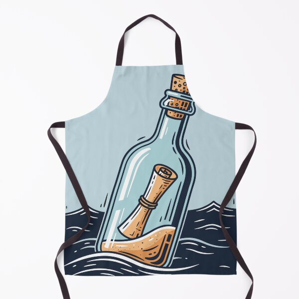 Item preview, Message in a Bottle - Vintage Piratecore Nautical Illustration designed and sold by BRU Design.