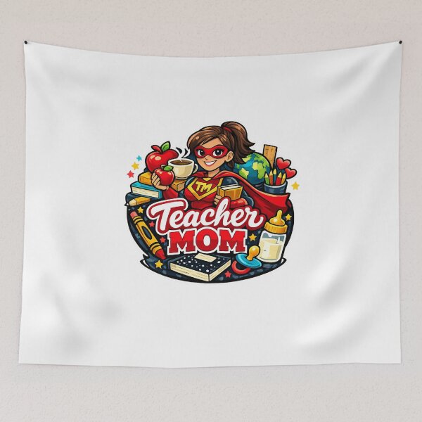 Item preview, Teacher Mom Superhero designed and sold by Teacuppupdesign.