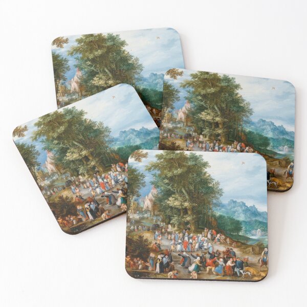Item preview, Flemish Fair Village Festival Painting Jan Brueghel Elder designed and sold by TheSoulOfArt.