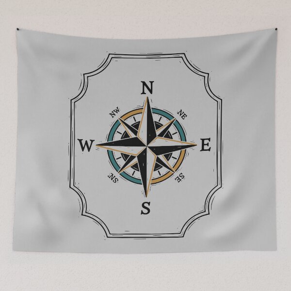 Item preview, Vintage Mariner’s Compass - Nautical Piratecore Navigation Art designed and sold by BRU Design.